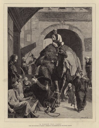 Ein enger Weg, Kairo von Walter Charles Horsley