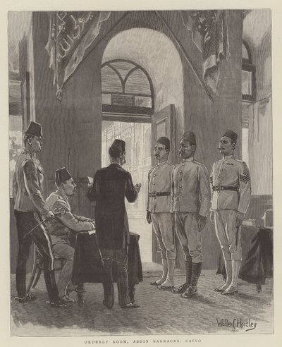 Ordonnanzraum, Abdin-Kaserne, Kairo, Indien von Walter Charles Horsley