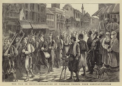 Der Krieg in Ägypten, Abfahrt türkischer Truppen aus Konstantinopel von Walter Charles Horsley
