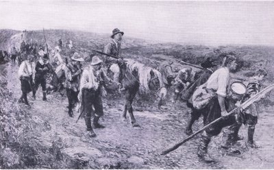 Nach Sedgemoor, Illustration aus British Battles on Land and Sea, 1915 von Walter Crane