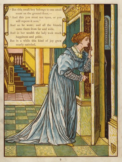Blaubart (Farblithografie) von Walter Crane