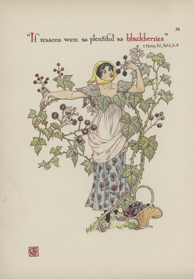 Blumen aus Shakespeares Garten von Walter Crane