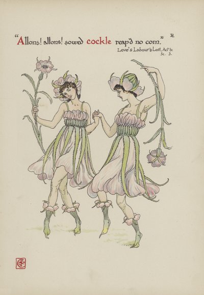Blumen aus Shakespeares Garten von Walter Crane