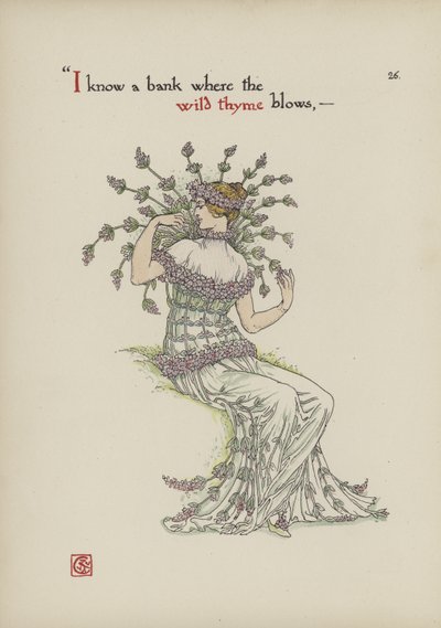 Blumen aus Shakespeares Garten von Walter Crane