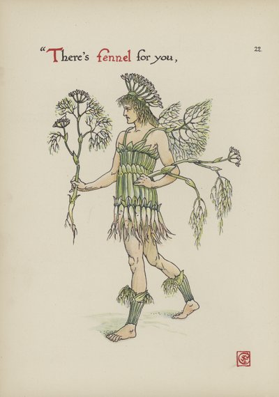 Blumen aus Shakespeares Garten von Walter Crane