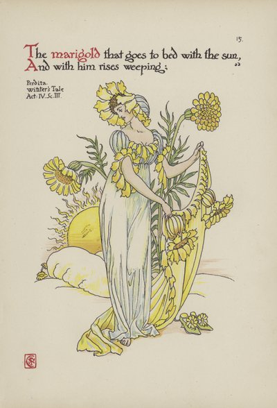 Blumen aus Shakespeares Garten von Walter Crane