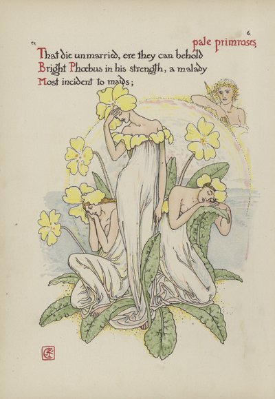 Blumen aus Shakespeares Garten von Walter Crane