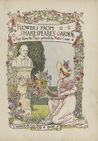 Blumen aus Shakespeares Garten von Walter Crane