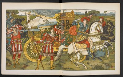 Illustration für die Hindin im Wald von Walter Crane