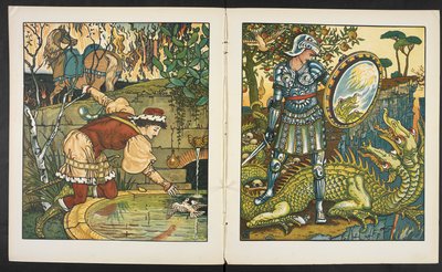 Illustration zur Geschichte, Prinzessin Belle étoile von Walter Crane