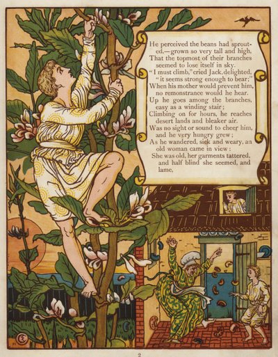 Hans und die Bohnenranke von Walter Crane
