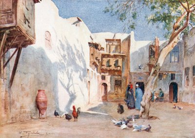 Ein Innenhof im Hanafieh-Viertel von Walter Frederick Roofe Tyndale
