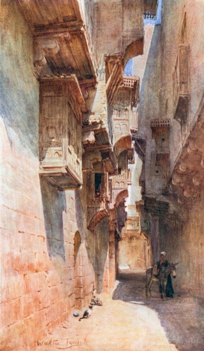 Eine Gasse im Tulun-Viertel in Kairo von Walter Frederick Roofe Tyndale