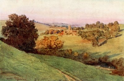 Bathford, in der Nähe von Bath (Farblithografie) von Walter Frederick Roofe Tyndale