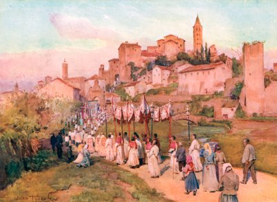 Fronleichnam in Viterbo von Walter Frederick Roofe Tyndale