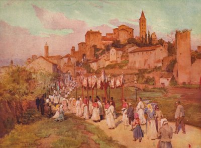 Corpus Domini in Viterbo, um 1900-1913 von Walter Frederick Roofe Tyndale