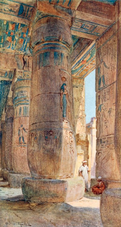 Im Tempel von Ramses III., Medinet Habu von Walter Frederick Roofe Tyndale