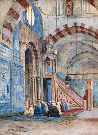 Innenraum der Blauen Moschee, Kairo von Walter Frederick Roofe Tyndale