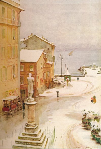 Piazza Mazzini, S. Margherita, um 1910, 1912 von Walter Frederick Roofe Tyndale