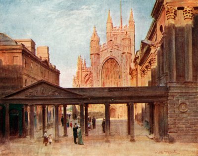 Die Abtei und Pump Room, Bath von Walter Frederick Roofe Tyndale