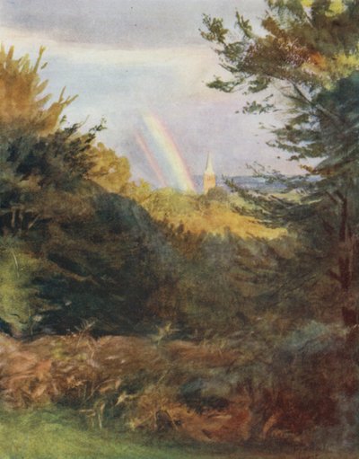 Der New Forest: Lyndhurst Kirche von Emery Down von Walter Frederick Roofe Tyndale