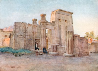 Der Tempel von Nektenebo, Medinet Habu von Walter Frederick Roofe Tyndale