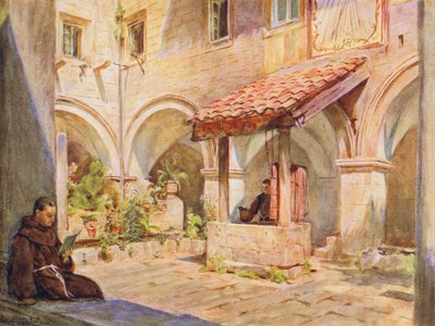 Der obere Kreuzgang in San Francesco, Ragusa von Walter Frederick Roofe Tyndale