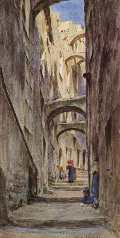 Vicolo Della Providenza, San Remo von Walter Frederick Roofe Tyndale