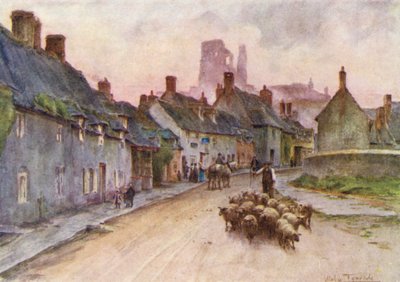 Wessex: Corfe Castle von West Street von Walter Frederick Roofe Tyndale