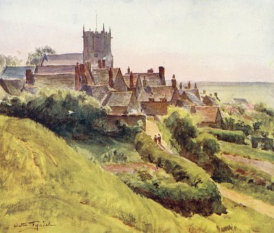 Wessex: Corfe vom Burghang von Walter Frederick Roofe Tyndale