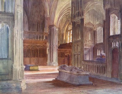 Wessex: Der Retro-Chor der Kathedrale von Winchester mit den Kapellen von Kardinal Beaufort und Bischof Waynflete von Walter Frederick Roofe Tyndale