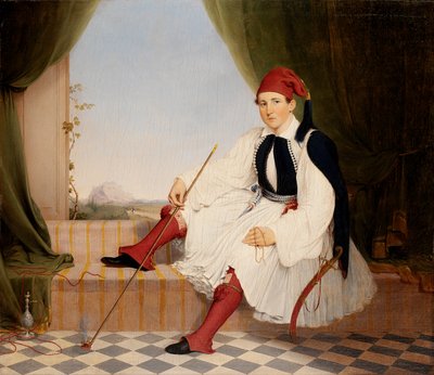 Porträt von John B. Carmac im griechischen Evzone-Kostüm von Walter Gould