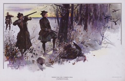 Frau Schön und wilde Truthähne: Jagd auf wilde Truthähne von Walter Granville Smith