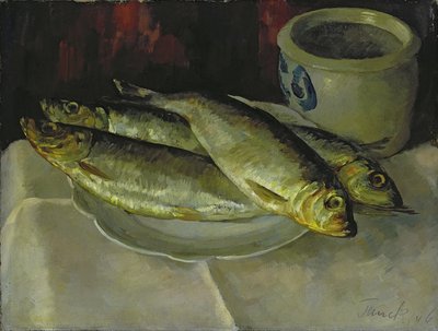 Fisch-Stillleben von Walter Heinrich Tanck