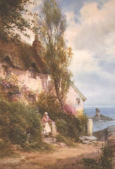 Hütte am Meer von Walter Henry Sweet