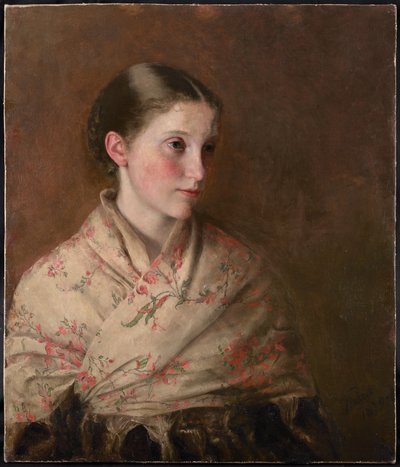 Ein Mädchen in einem Schal von Walter Henry Truscott