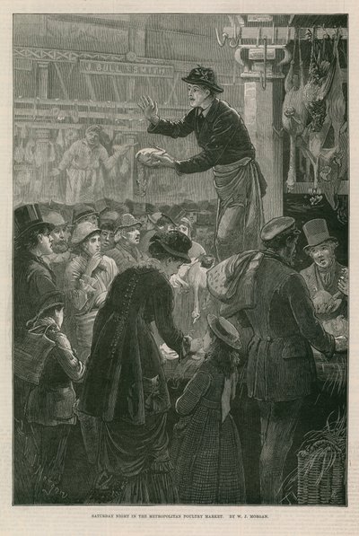 Samstagabend im Metropolitan Geflügelmarkt von Walter Jenks Morgan