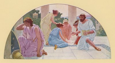 Achilles als Schulmädchen verkleidet, entdeckt von Odysseus von Walter MacEwen