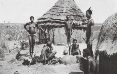 Negeridyll bei Abwong von Walter Mittelholzer