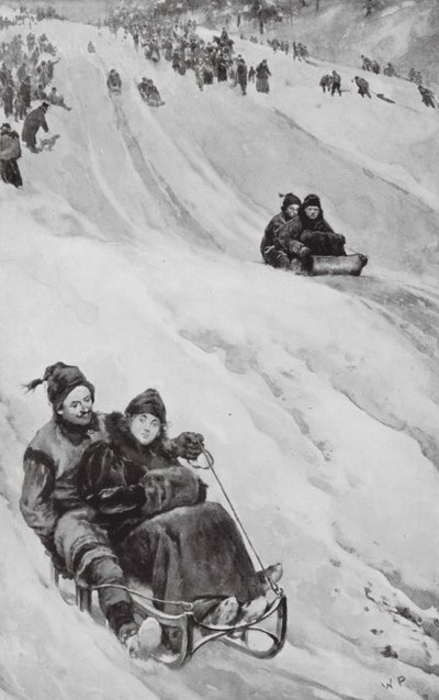 Eine Rodelbahn in Kanada von Walter Paget