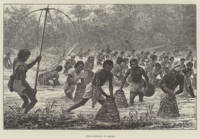 Beel-Fischen in Assam von Walter Paget