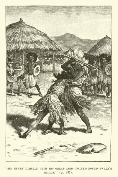 Illustration für König Salomons Schatzkammer von H. Rider Haggard von Walter Paget