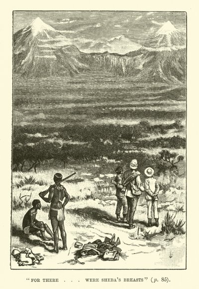Illustration für König Salomons Schatzkammer von H. Rider Haggard von Walter Paget