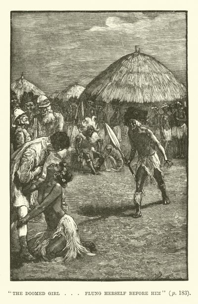 Illustration für König Salomons Schatzkammer von H. Rider Haggard von Walter Paget