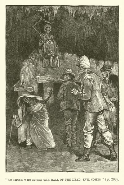 Illustration für König Salomons Schatzkammer von H. Rider Haggard von Walter Paget
