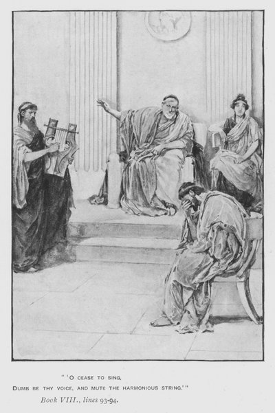 Illustration für Popes Odyssee von Homer von Walter Paget