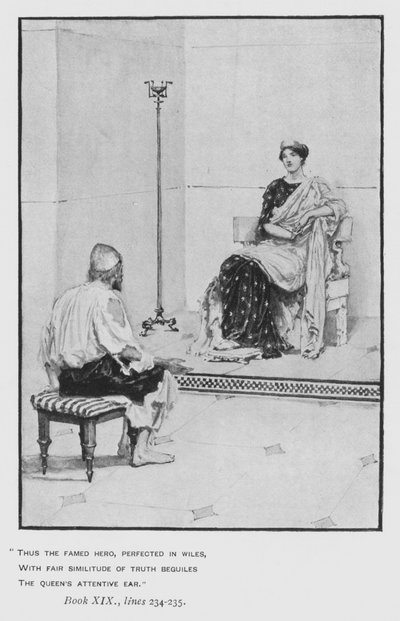 Illustration für Popes Odyssee von Homer (Lithografie) von Walter Paget