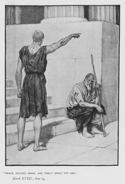 Illustration für Popes Odyssee von Homer (Lithografie) von Walter Paget