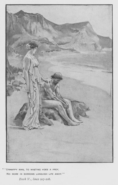 Illustration für Popes Odyssee von Homer (Lithografie) von Walter Paget