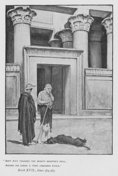 Illustration zu Popes Odyssee von Homer (Lithografie) von Walter Paget